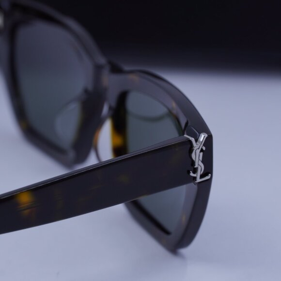 Saint Laurent SL M127/F 002 Cat Eye Sunglasses - Havana\Grey - Picture 5 of 10